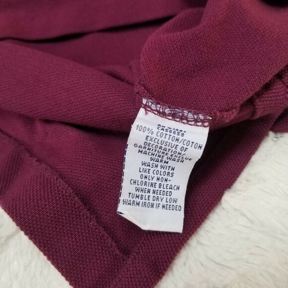 Polo Ralph Lauren Blue Label Mens Custom Fit Pony Logo Polo Shirt Medium Plum - Picture 4 of 7